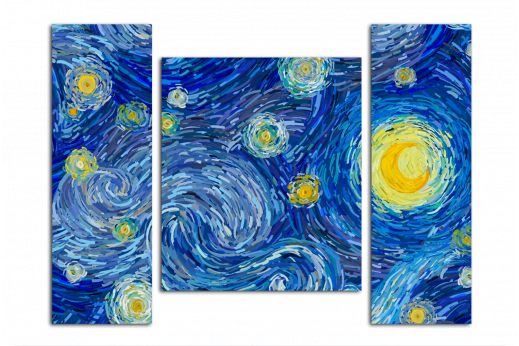 Модульная картина Ночь Ван Гог